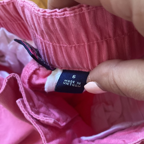 Pink 100% cotton cargo pants size 6 - Picture 6 of 8